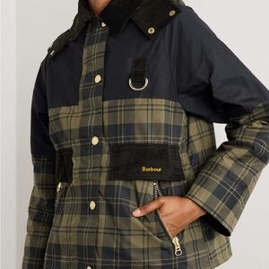 Barbour Women's Utility Jacket - Black and Olive Plaid